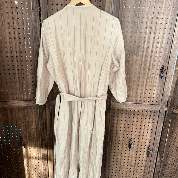 Beige Women’s Medi Dress Pleated Design made in Italy - Picture 10 of 16